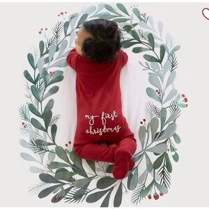 Pottery Barn Kids Picture Perfect Holiday Organic Crib Fitted Sheet